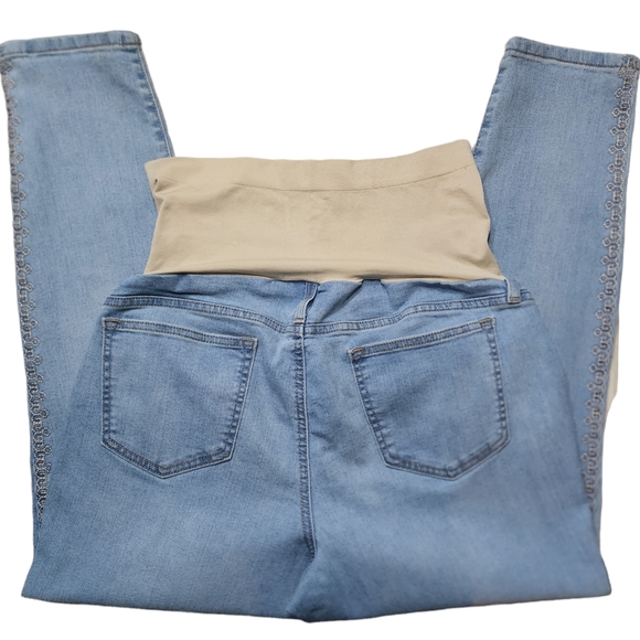 A:Glow Maternity Ankle Jeans Sz 14 - Picture 3 of 6
